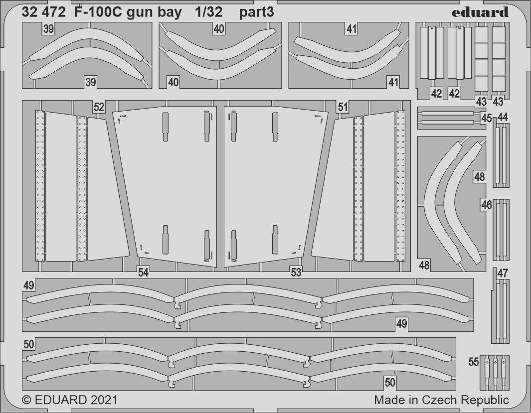 Eduard BIG33137 F-100C PART II TRUMPETER 1/32 – immagine 5