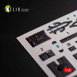 KELIK K48107 UH-1Y &amp;quot;Venom&amp;quot; - interior 3D decals for Zimi Model/KittyHawk kit 1/48 – immagine 4