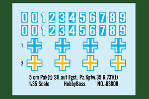 Hobby Boss 83808 5cm Pak auf Fgst. Pz.Kpfw. 35R 731 1/35 – zdjęcie 4