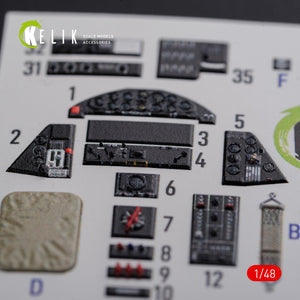 KELIK K48087 TBF-1C interior 3D decals for Academy kit 1/48 – imagen 2