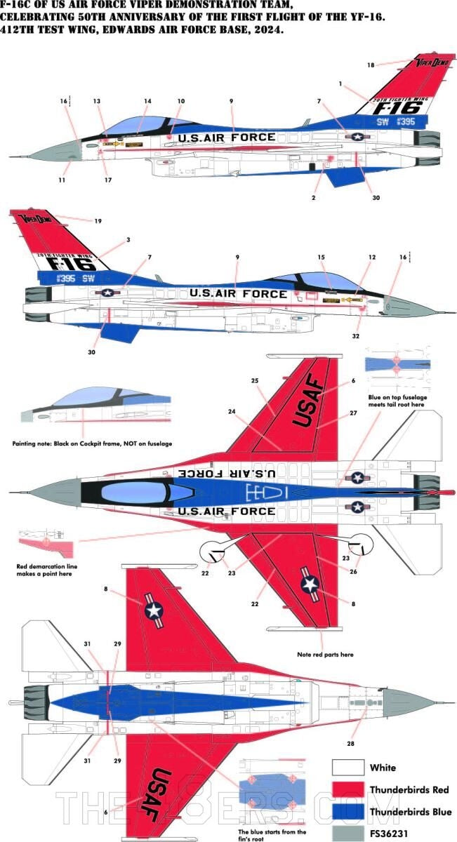 Kinetic K48107 F-16C Viper Demo Team 2024 1/48 – immagine 2