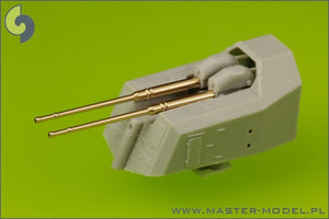 Master SM-200-007 German battleship Bismarck - secondary and heavy AA armament barrels - 15cm (12 pcs), 10,5 cm (16 pcs) – immagine 5