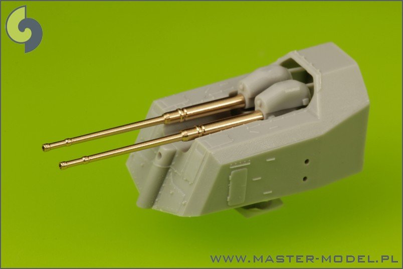 Master SM-200-007 German battleship Bismarck - secondary and heavy AA armament barrels - 15cm (12 pcs), 10,5 cm (16 pcs) – immagine 5