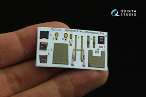 Quinta Studio QD48180 F-14D 3D-Printed &amp;amp; coloured Interior on decal paper (Hasegawa) 1/48 – immagine 12