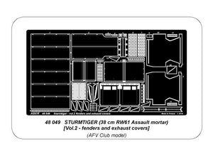 Aber 48049 STURMTIGER (38 cm RW61 Assault mortar) Vol.2 AFV 1/48 – zdjęcie 10