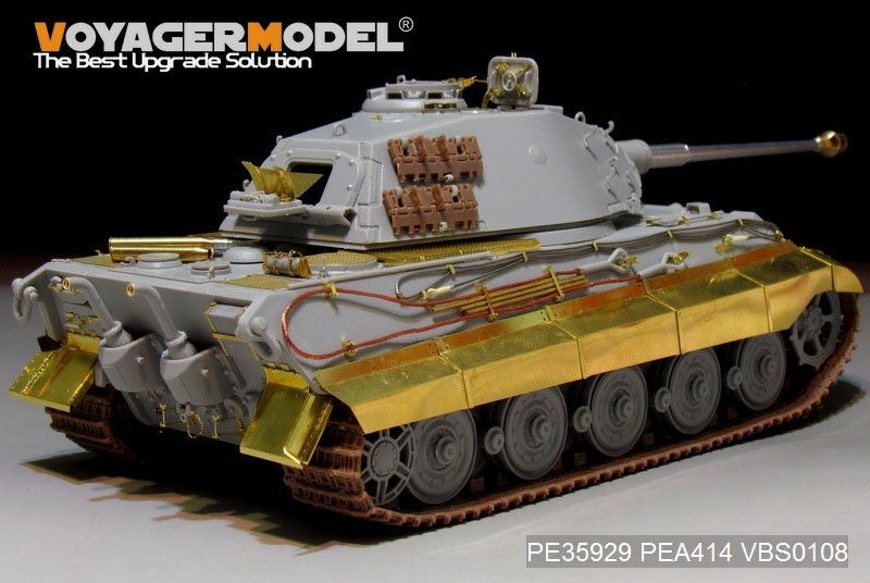 Maquette Voyager PE35929 Char King Tiger allemand de la Seconde Guerre mondiale (tourelle Porsche) pour HOBBYBOSS 84530 1/35  – image 6