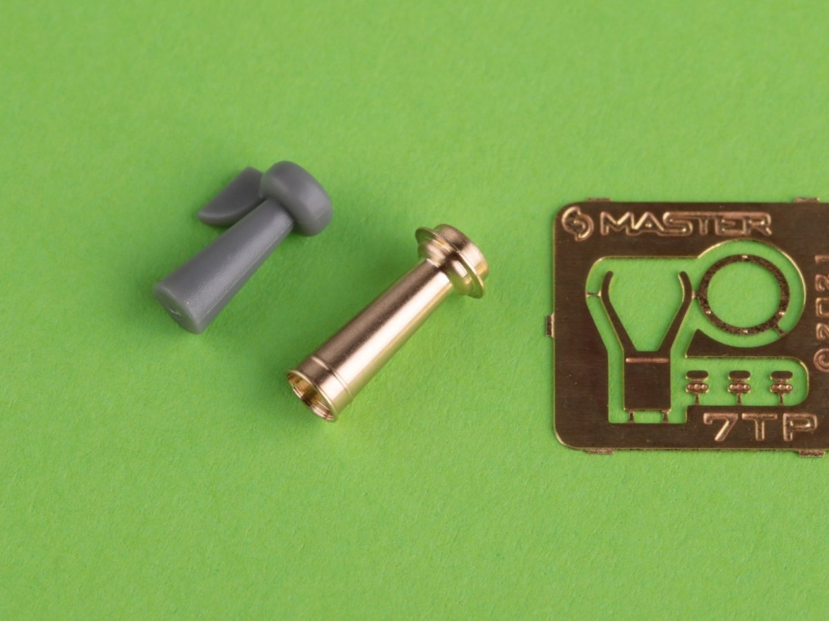 Master GM-35-034 Polski czołg lekki 7TP - pojedyncza wieża - lufa 37mm Bofors wz.36 i klakson (do zestawu IBG)t 1/35 – immagine 6