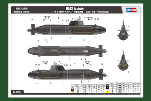 Hobby Boss 87022 HMS Astute (SSN) 1/700 – imagen 3