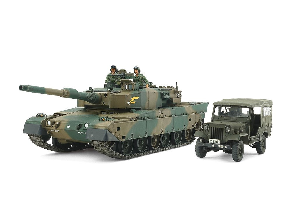 Tamiya 25186 JGSDF Type 90 Tank, Type 73 Light Truck Set 1/35 – Bild 2