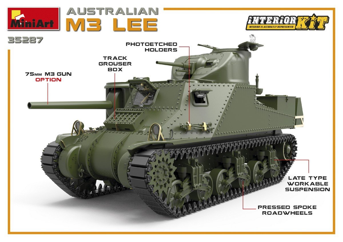 MiniArt 35287 AUSTRALIAN M3 LEE. INTERIOR KIT 1/35 – imagen 9
