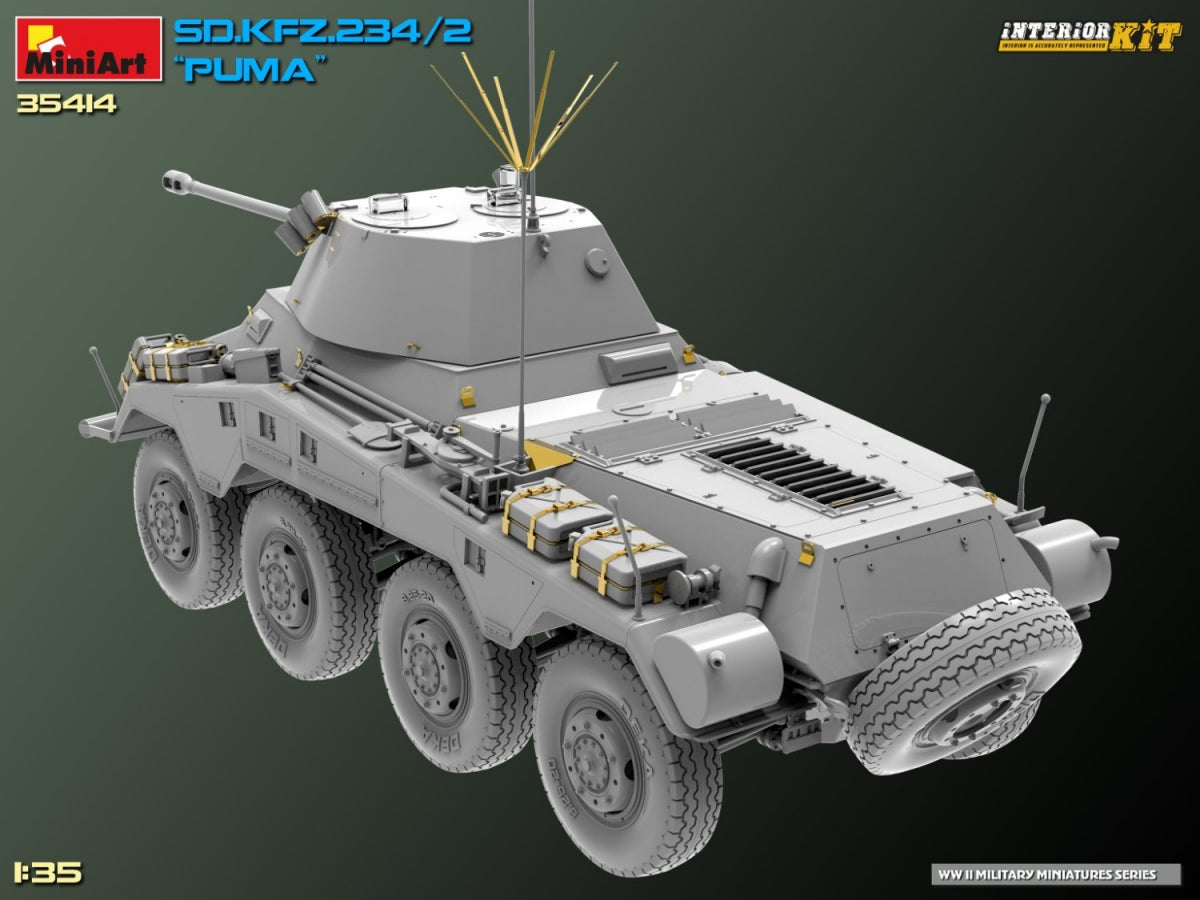 MiniArt 35414 Sd.Kfz. 234/2 PUMA. INTERIOR KIT 1/35 – immagine 9