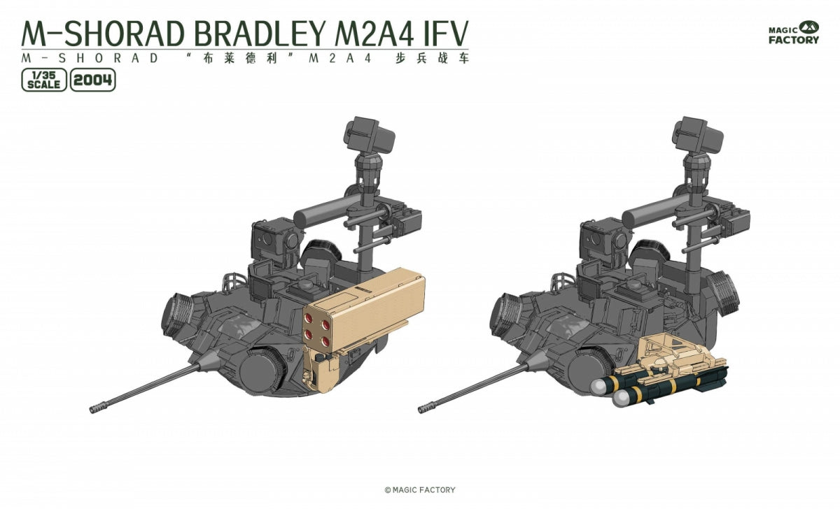 Magic Factory 2004 M-SHORAD Bradley M2A4 IFV 3-in-1 1/35 – imagen 6