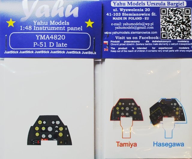Yahu YMA4820 P-51 D tardif (Tamiya) 1/48