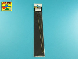 Aber HR-10 Sześciokątne pręty mosiężne 1,0mm długość 245mm x 2 szt. / Brass hexagonal rods 1,0mm length 245mm x2 pcs. – Bild 2