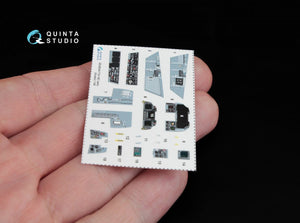 Quinta Studio QD48044 F/A-18C (early) 3D-Printed &amp;amp; coloured Interior on decal paper (for Kinetic) 1/48 – immagine 8