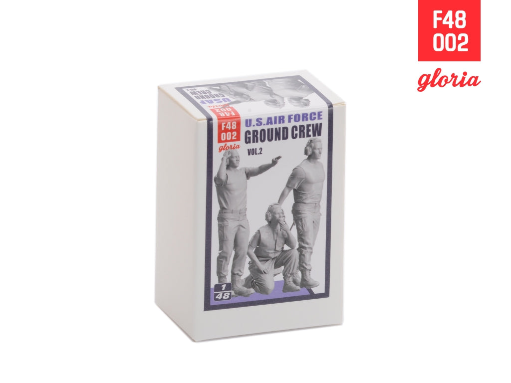 Gloria F48002 Ground Crew US Air Force vol.2 3D Printed Figures x 3 1/48 – immagine 2