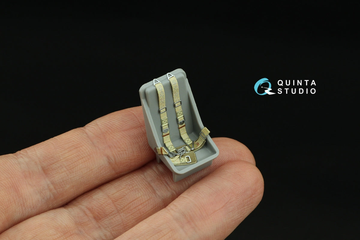 Quinta Studio QR+32033 WWII Luftwaffe fighter seatbelts (with metal buckles) (All kits) 1/32 – zdjęcie 7