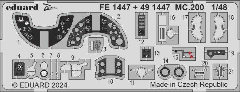 Eduard 491447 MC.200 ITALERI 1/48 – immagine 2