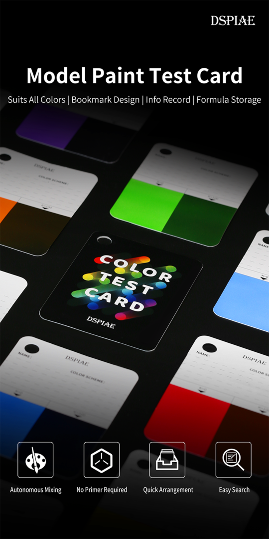 DSPIAE CC-01 Color Test Card Keychain Model Tool – immagine 6
