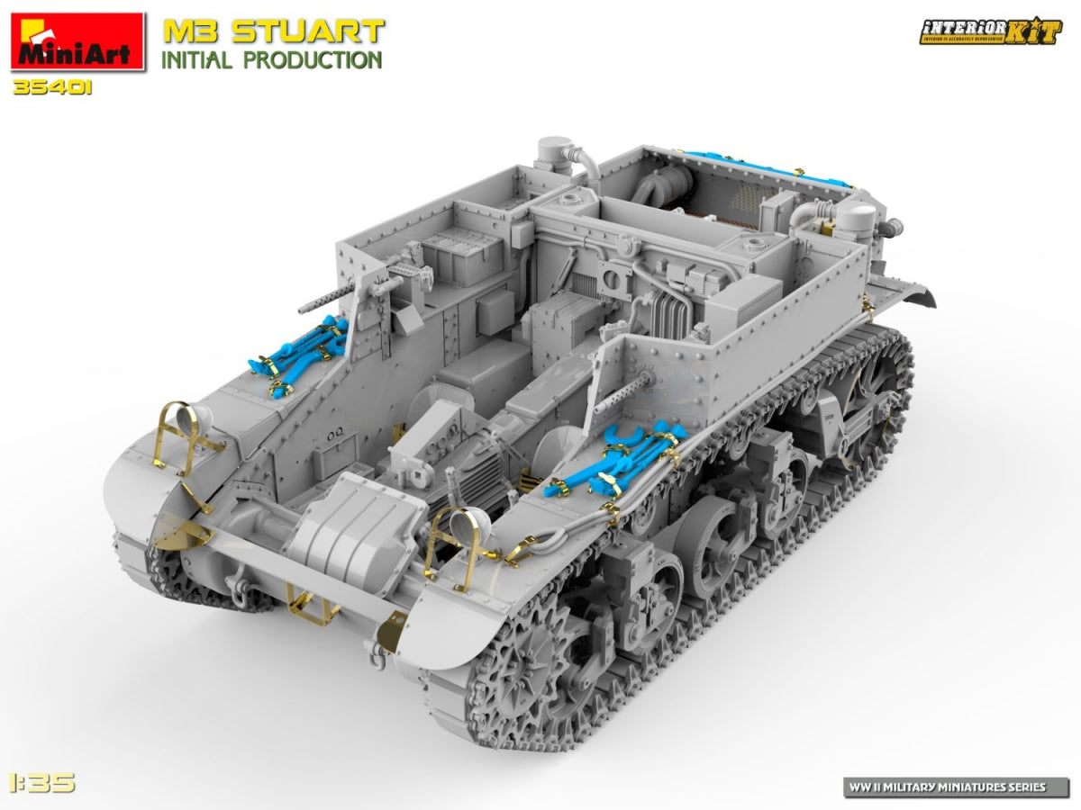 MiniArt 35401 M3 STUART INITIAL PRODUCTION 1/35 – Bild 5