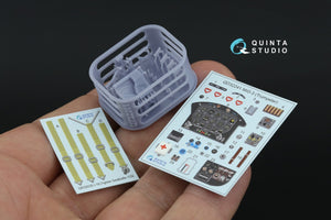 Quinta Studio QD+32241 MiG-3 3D-Printed &amp;amp; coloured Interior on decal paper (Trumpeter) (with 3D-printed resin parts) 1/32 – immagine 2