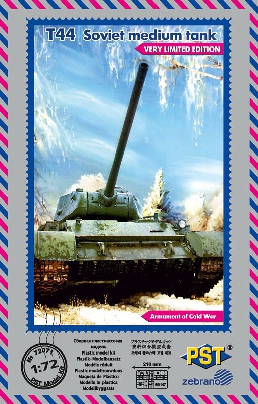 Zebrano 72071 T-44 Soviet Medium Tank 1/72