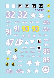 Star Decals 72-A1169 US 6th Armored Division 3. The Super-Sixth in Europe 1944-45. Tank Mix 1/72 – zdjęcie 3