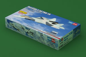 Hobby Boss 81903 T-50 PAK-FA Snap Kit W/LED 200mm – immagine 2