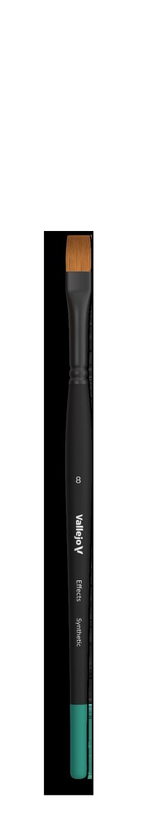 VALLEJO B04008 - Brush - Effects - Flat Rectangular Synthetic No. 8 – image 2