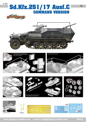 Cyber ​​​​Hobby 6413 Sd.Kfz.251/17 Ausf.C Version de commande (1/35) – image 2