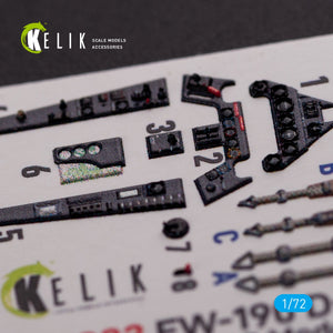 KELIK K72083 Fw 190 D-9 interior 3D decals for IBG Models kit 1/72 – immagine 4