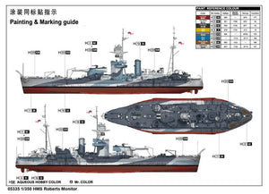 Trumpeter 05335 HMS Roberts Monitor  – image 4