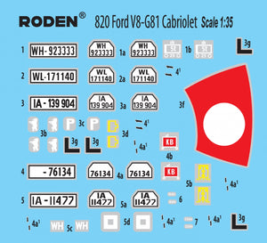 Roden 820 Ford V8-G81 Cabriolet 1/35 – imagen 3