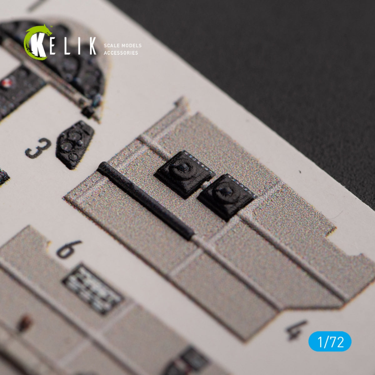 KELIK K72146 Brewster 239E - interior 3D decals for Hobby 2000/Hasegawa kit 1/72 – immagine 4