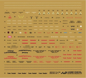 HobbyDecal ST48003V1 Pochoirs Fw-190 version 1 1/48
