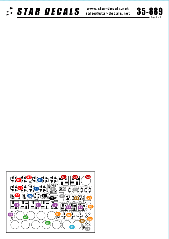 Star Decals 35-889 BA-10 and BA-20 in foreign service 1/35 – Bild 2