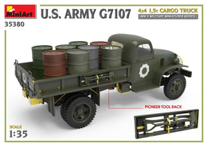 MiniArt 35380 Camion cargo 4x4 1,5 t de l&amp;#39;armée américaine G7107, échelle 1/35 – image 8