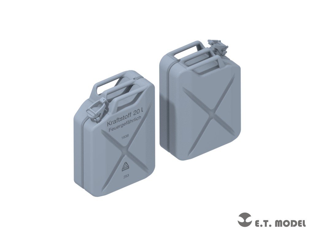 E.T. Model P35-242 WWII German 20L JERRY CANS SET(3D Printed) 1/35 – imagen 3