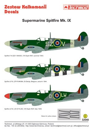 Techmod 32048 - Supermarine Spitfire IX 1/32 – immagine 2