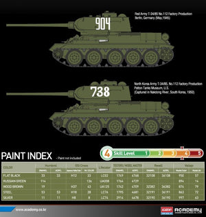 Academy 13290 T-34/85 No.112 Factory Production 1/35 – immagine 6