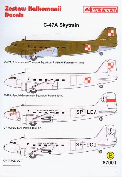 Techmod 87001 C-47 Skytrain 1/87