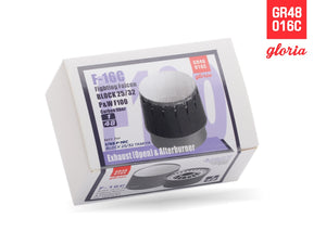 Gloria GR48016C F-16C F110-PW Carbon Fiber Exhaust Nozzle &amp;amp; Afterburner OPEN TAMIYA 1/48 – immagine 3