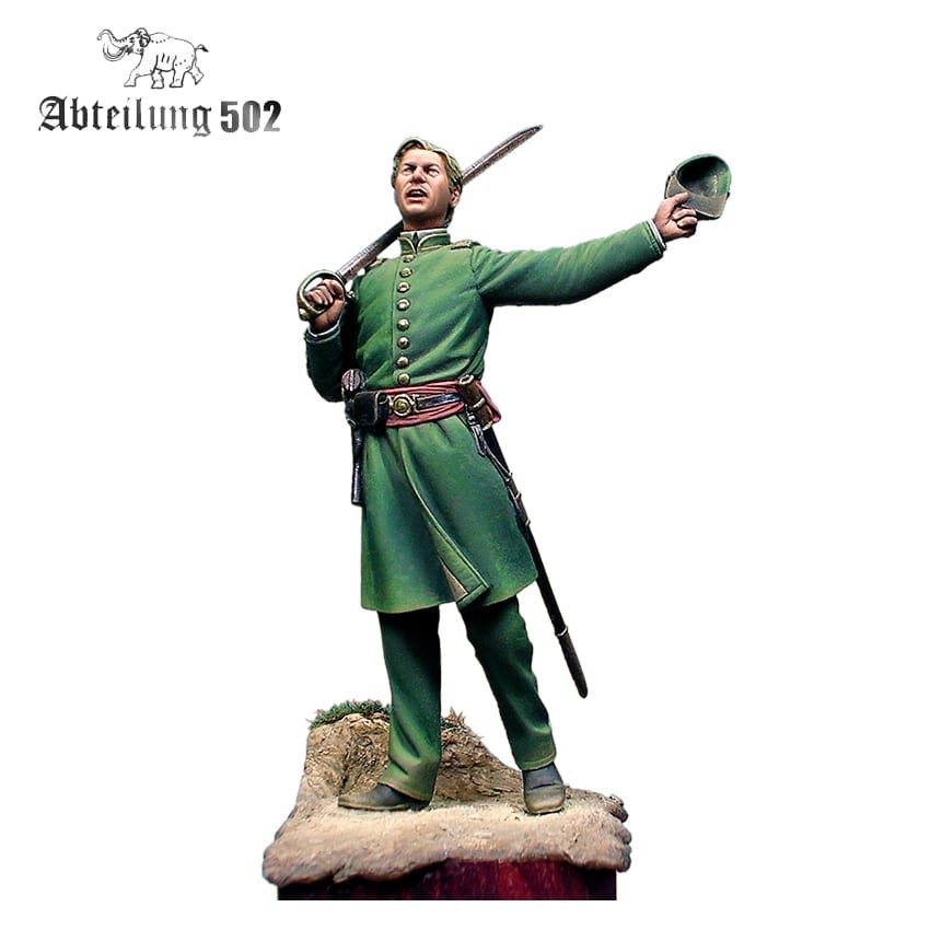 502 Abteilung ABT1013 5TH GEORGIA INFANTRY (CLINCH RIFLES) 1861. 54MM RESIN. – immagine 3