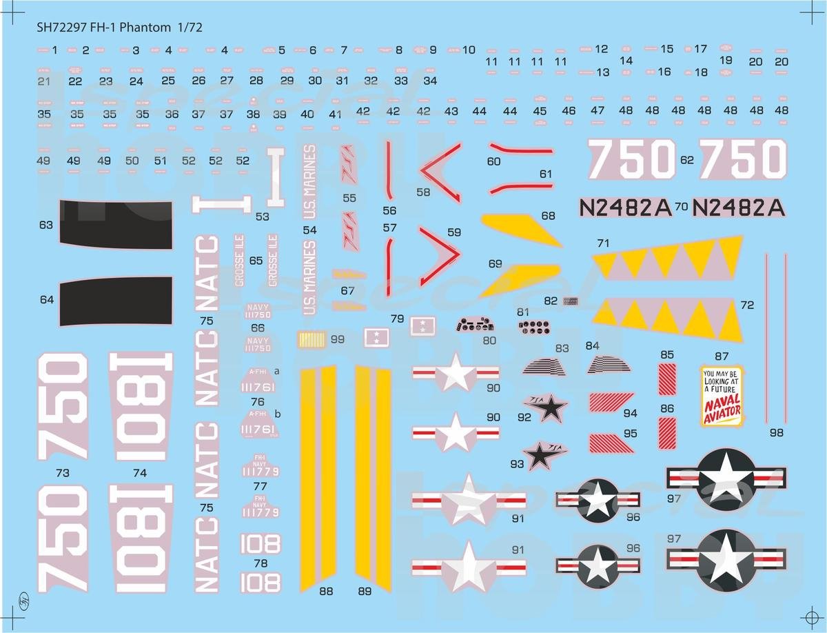 Special Hobby 72297 FH-1 Phantom Demonstration Teams and Trainers 1/72 – immagine 2