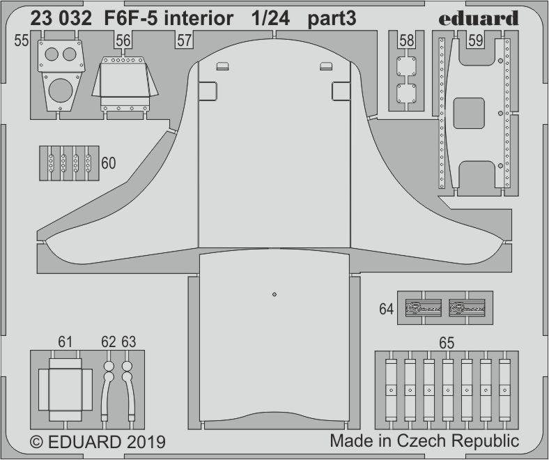 Eduard 23032 F6F-5 interior AIRFIX 1/24 – immagine 2