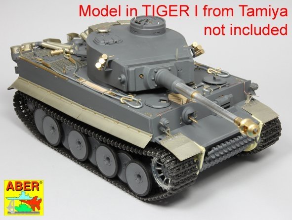 Aber 16143 Tiger I, E Tunezyjski z 501 Abt.- boczne błotniki 1/16 – immagine 8