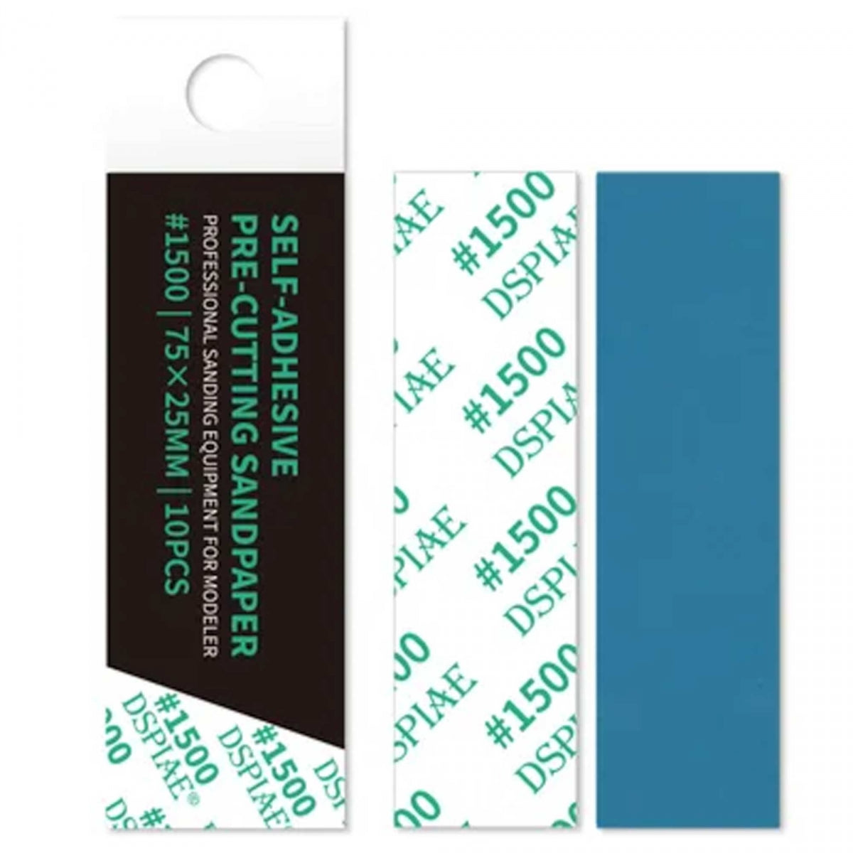 DSPIAE DSP-1500 Reusable Self-Adhesive Sandpaper #1500 (75 x 25 mm) 10 pcs