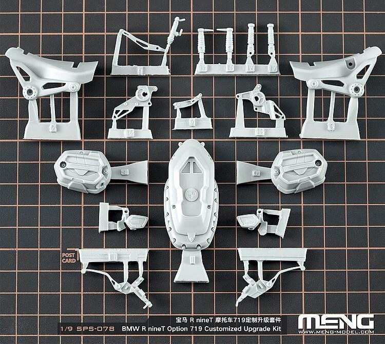 Meng Model SPS-078 BMW R nineT Option 719 customized upgrade kit 1/9 – imagen 2