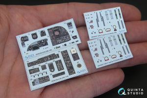 Intérieur imprimé en 3D et coloré sur papier décalcomanie Quinta Studio QD48164 A-6A Intruder (pour kit HobbyBoss) 1/48 – image 2