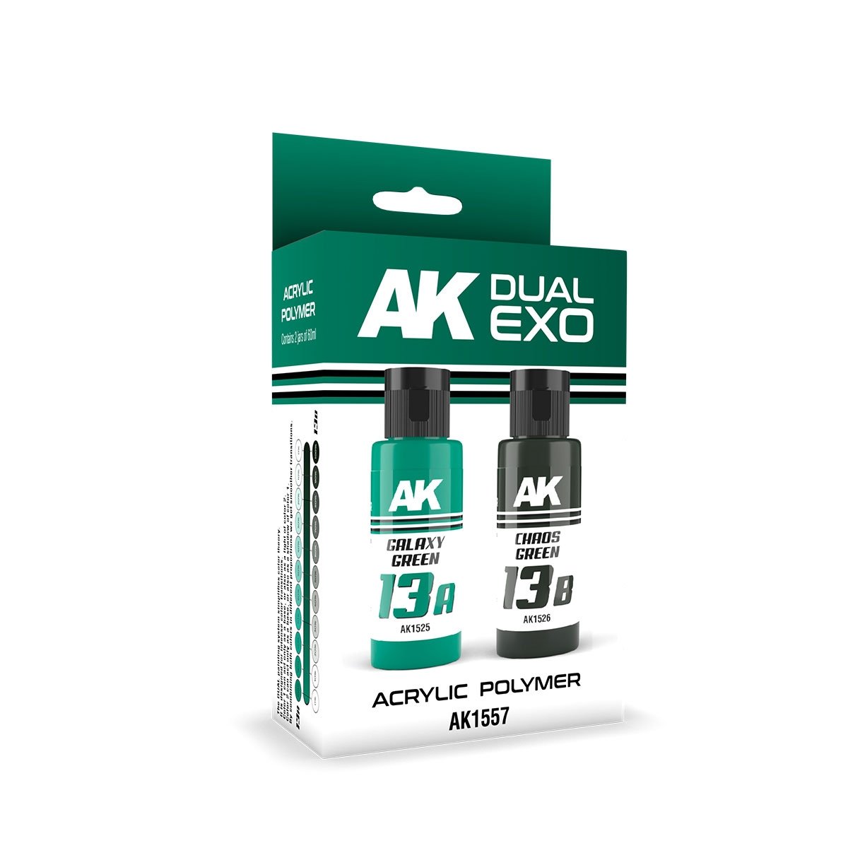 AK Interactive AK1557 DUAL EXO SET 13 – 13A GALAXY GREEN &amp;amp; 13B CHAOS GREEN